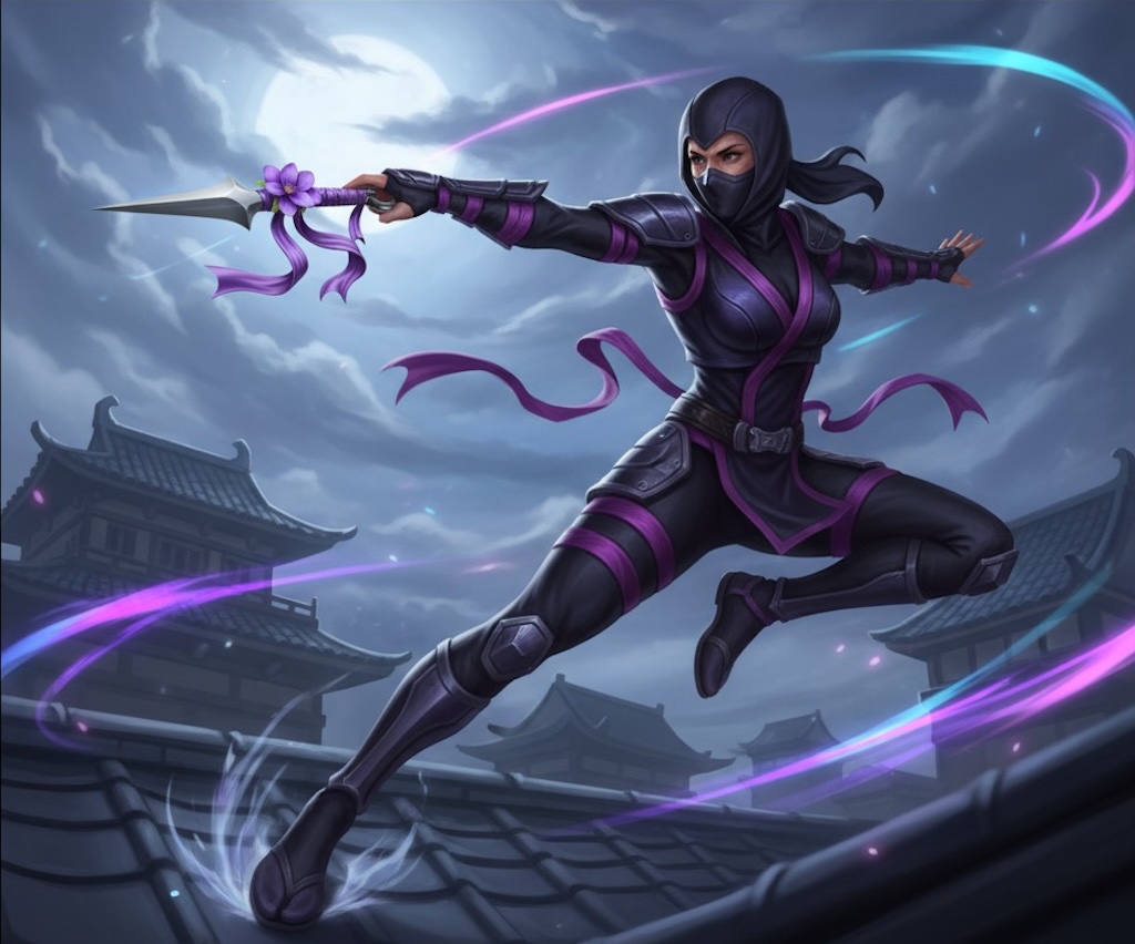 Ninja character before transformation