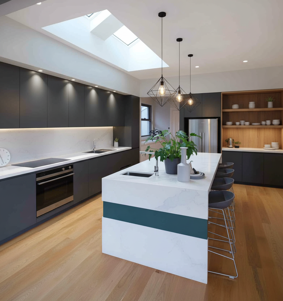 Traditional kitchen after modern design transformation