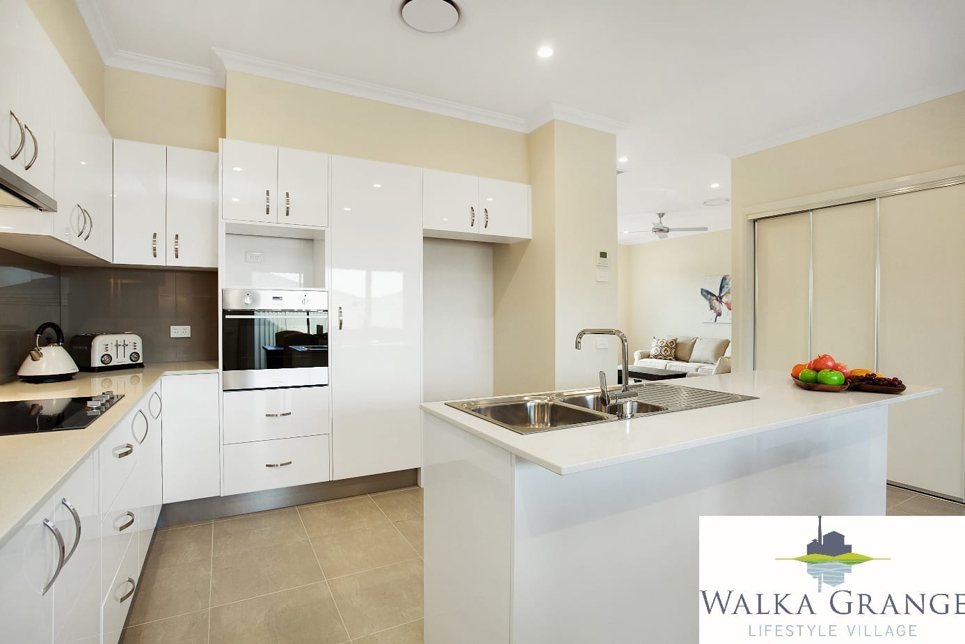 Modern kitchen before traditional transformation